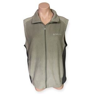 Columbia Men’s Medium Tan/Brown Fleece Vest